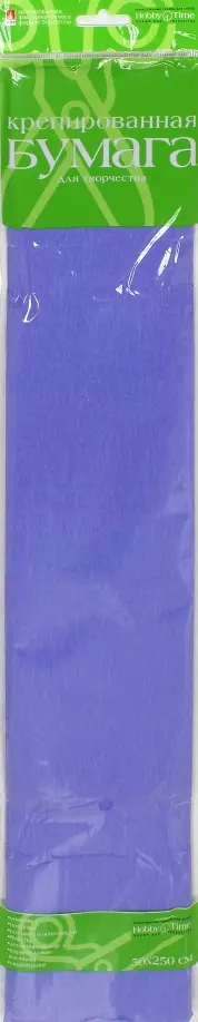 Креповая цветная бумага "Пастельные цвета", цвет: серебристо-серый