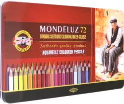 Набор акварельных карандашей "Mondeluz", 72 цвета