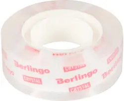 Клейкая лента "Berlingo", 15 мм, 33 м, кристально-прозрачная