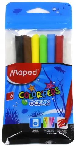 Фломастеры "Color peps ocean", 6 цветов