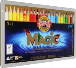 Карандаши цветные "Magic", 23+1 цветов