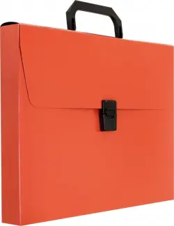 Портфель "Бюрократ. DeLuxe", цвет: красный, A4, 1 отдел, арт. DLPP01RED