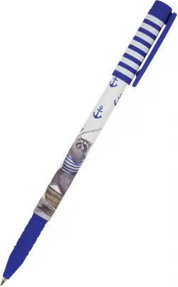 Ручка шариковая "Енот-рыбак", 0,5 мм, синяя