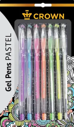 Ручки гелевые "Hi-Jell Pastel", 0,8 мм, 7 цветов