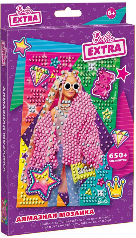 Алмазная мозаика. Barbie Extra