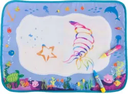 Многоразовая водная раскраска-коврик. Подводный мир
