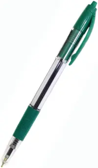 Ручка шариковая автоматическая "Ezee-Grip", 0.7 мм, зеленая