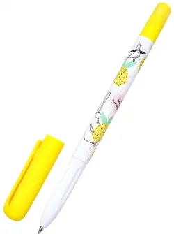 Ручка шариковая "Bunny. Желтая", 0,7мм, цвет чернил синий