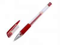 Ручка гелевая "DENISE", красные чернила