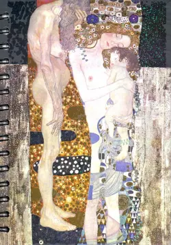 Скетчбук (100 листов, А5, спираль), Климт. Три возраста женщины (6318)