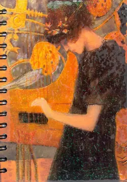 Скетчбук (100 листов, А5, спираль), Климт. Музыка (6325)
