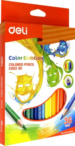 Карандаши 36цв Color Emotion трехгранные