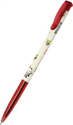 Ручка шариковая автоматическая Slim Ball Point Pen, красная