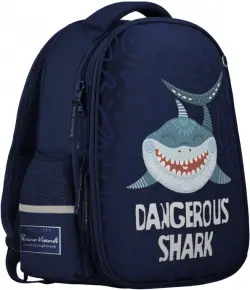 Рюкзак-капсула с эргономичной спинкой Dangerous Shark, синий