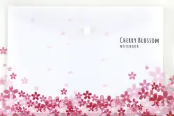 Папка на кнопке Cherry Blossom, А4