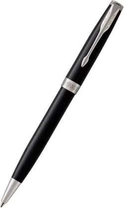 Ручка шариковая автоматическая Sonnet Black Lacquer CT, черная