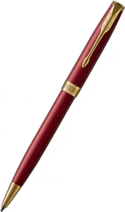 Ручка шариковая автоматическая Sonnet Intense Red GT, черная