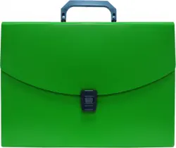 Портфель, 6 отделений, А4, зеленый