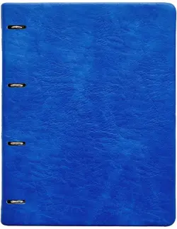 Тетрадь с кольцевым механизмом Turtle, синий, 120 листов, А4, клетка