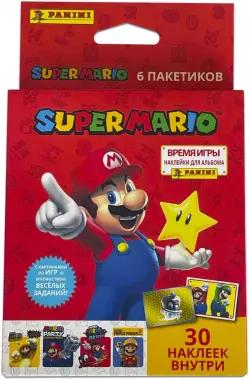 Блистер с наклейками. Super Mario. Супер Марио