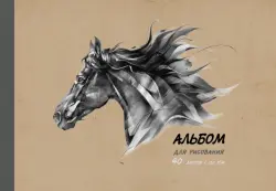 Альбом для рисования Вороной конь, 40 листов