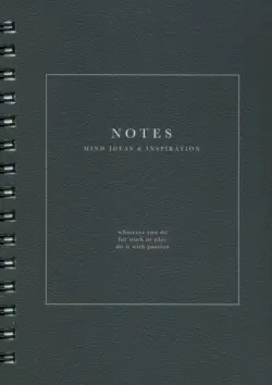 Блокнот Notes, черный, 120 листов, клетка