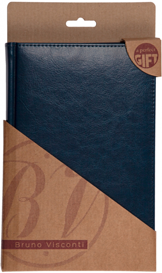Ежедневник недатированный Sidney Nebraska, синий, А5, 136 листов