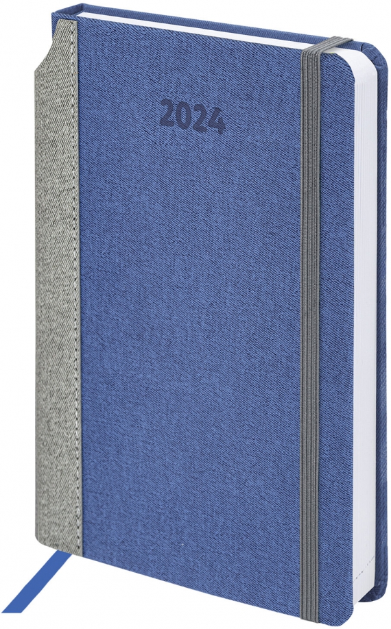 Ежедневник датированный на 2024 год Mosaic, синий, А5