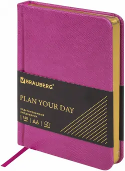 Ежедневник недатированный Iguana, розовый, А6, 160 листов