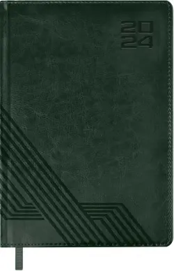 Ежедневник датированный на 2024 год Сариф, зеленый, А5, 176 листов