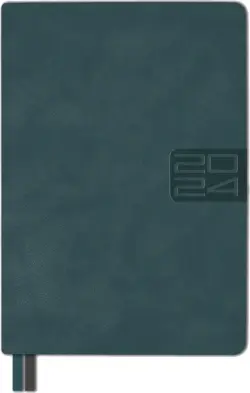 Ежедневник датированный на 2024 год Тиволи глосс, бирюзовый, А5, 176 листов