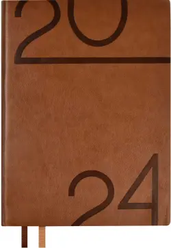 Ежедневник датированный на 2024 год Гоутскин, коричневый, А6+, 176 листов