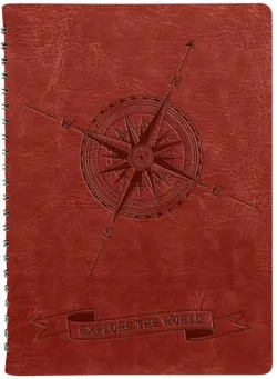 Ежедневник недатированный Compass, коричневый, А5, 96 листов