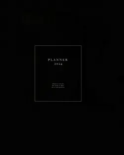 Планнер датированный на 2024 год Notes, черный, А5+, 56 листов