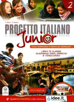 Progetto italiano Junior 2. Libro di classe & Quaderno degli esercizi + DVD Video