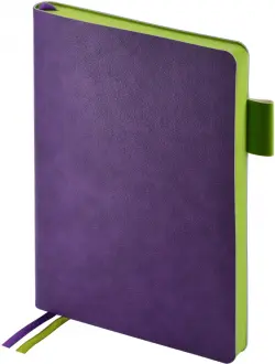 Ежедневник недатированный Boston, фиолетовый, А5, 136 листов