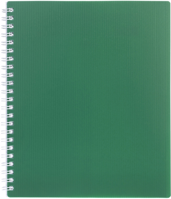 Тетрадь Velvet Зеленая, 80 листов, клетка, гребень