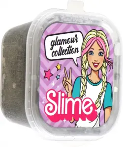 Slime Glamour collection, серебряный с блестками