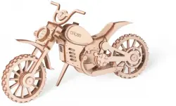 Конструктор 3D деревянный подвижный Мотоцикл Кросс