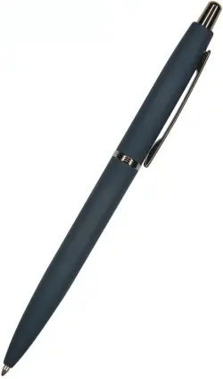 Ручка шариковая автоматическая San Remo, синяя, цвет корпуса темно-синий, в футляре