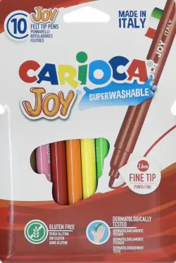Фломастеры "Carioca Joy", 10 цветов