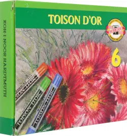 Сухая пастель Toison D'or, 6 цветов