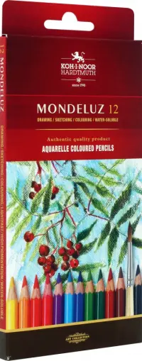 Карандаши акварельные "Mondeluz", 12 цветов