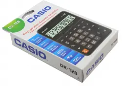 Калькулятор бухгалтерский "Casio" DX-12B, 12 разрядов, черный