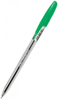 Ручка шариковая "Corona Plus", прозрачный корпус, 0,7 мм, зеленая