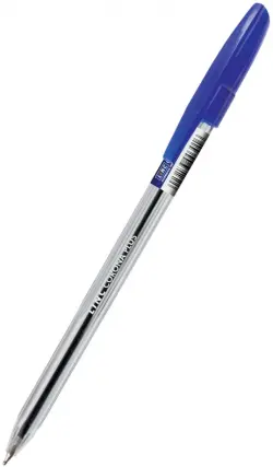 Ручка шариковая "Corona Plus", прозрачный корпус, 0,7 мм, синяя