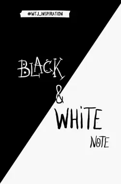 Стильный блокнот с черными и белоснежными страницами. Black&White Note
