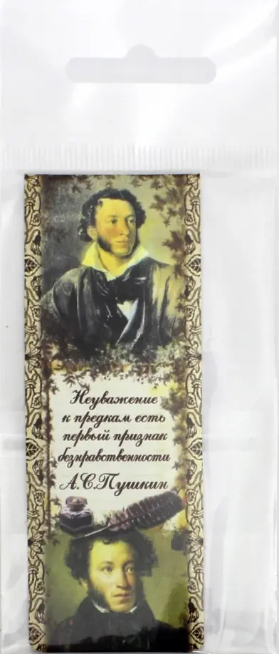 Закладка книжная Пушкин, 35x95 мм