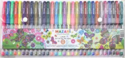 Ручки гелевые "Lipari", 30 цветов