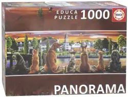 Пазл-панорама. Собаки на набережной, 1000 деталей